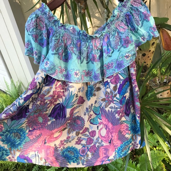 Spell Siren Song Off The Shoulder Top Size Small - Picture 4 of 11